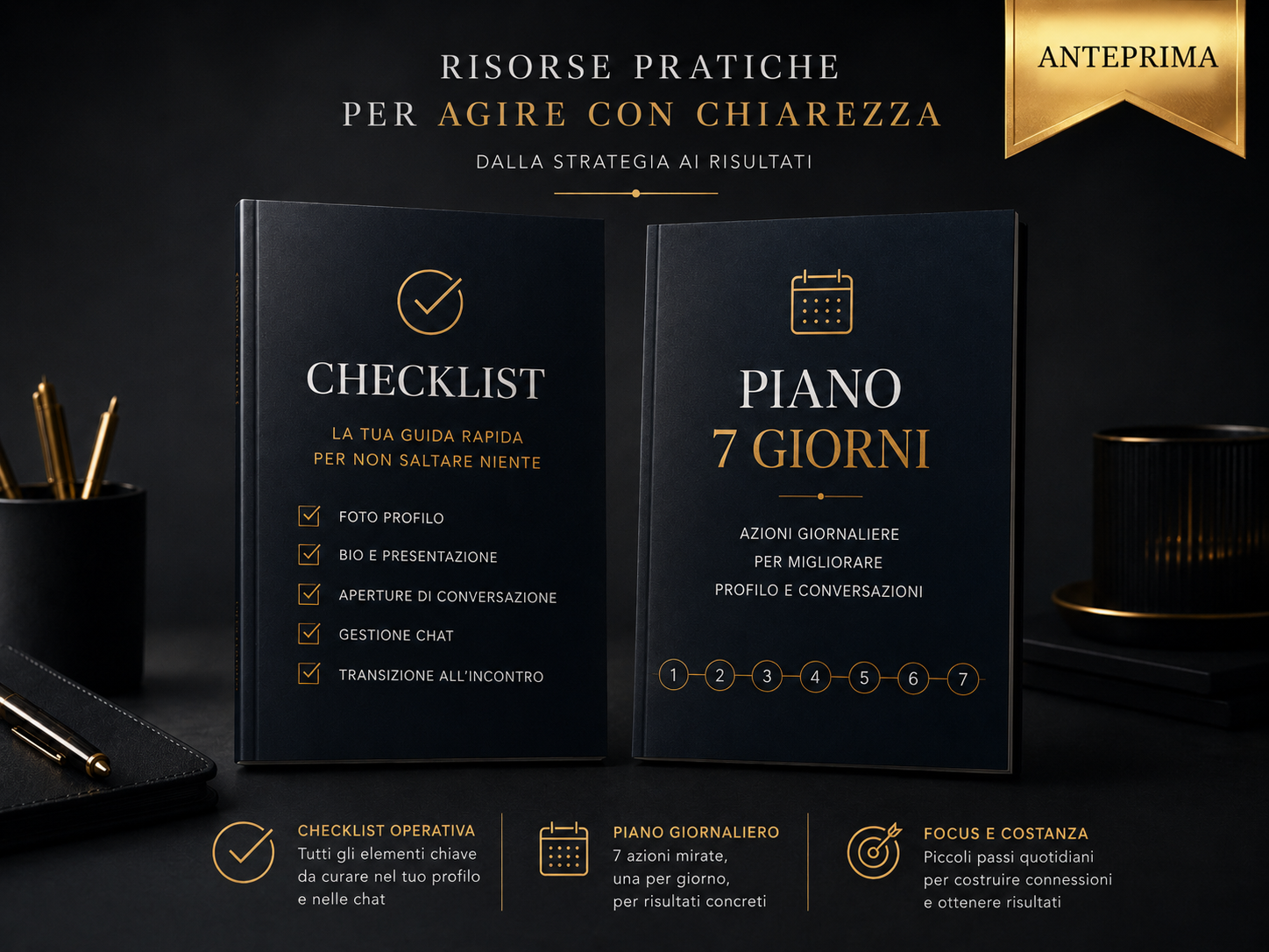 Anteprima checklist operative e piano 7 giorni Dating App Upgrade
